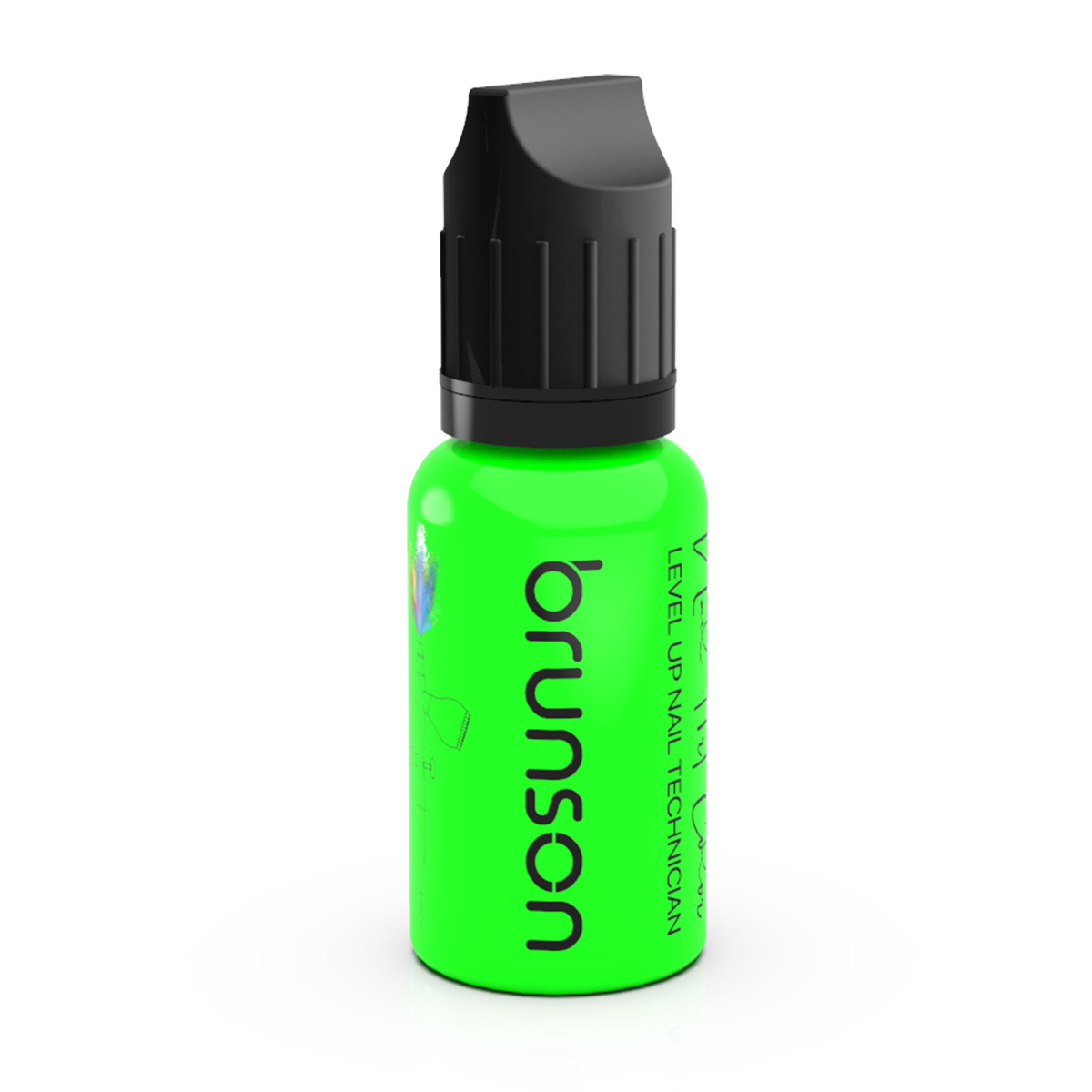 Brunson Air Brush Nail Art Paints Fluorescent BAP05 Neon Green