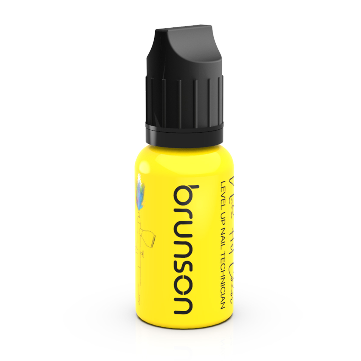 Brunson Air Brush Nail Art Paints Fluorescent BAP08 Yellow Canary