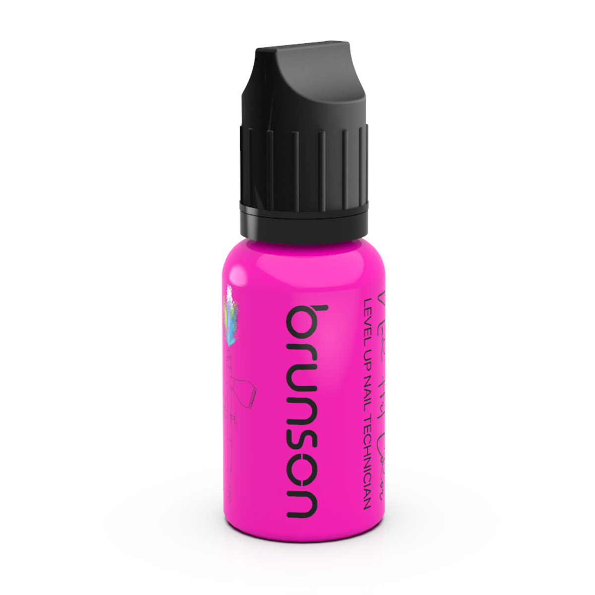 Brunson Air Brush Nail Art Paints Fluorescent BAP09 Magenta