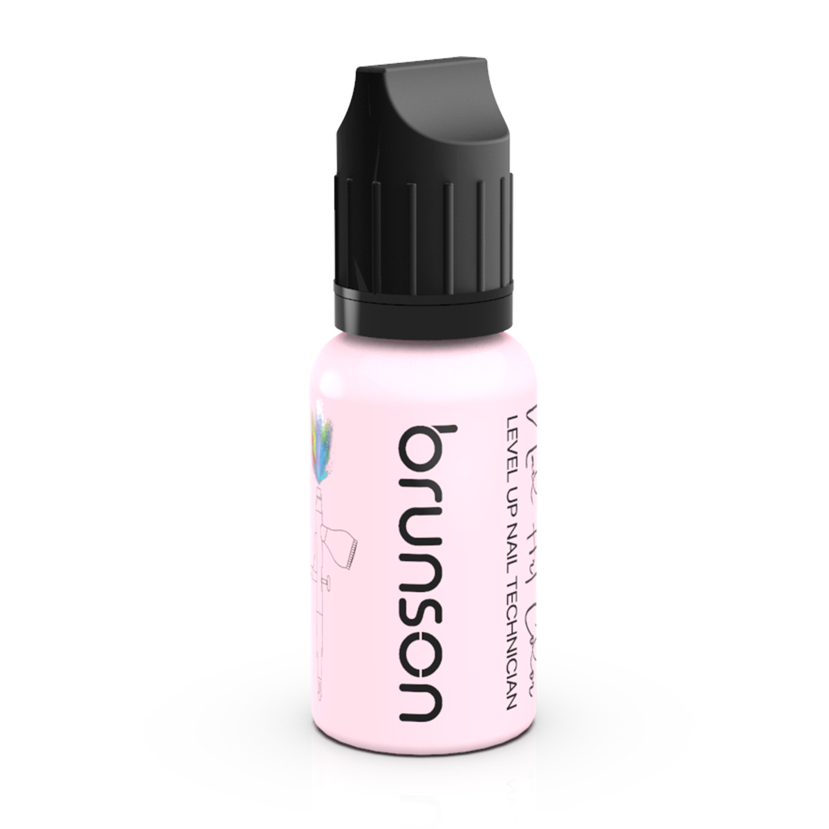 Brunson Air Brush Nail Art Paints Fluorescent BAP13 Pink Splash