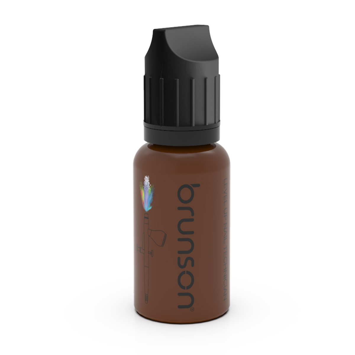 Brunson Air Brush Nail Art Paints Fluorescent BAP16 Chocolate Brown
