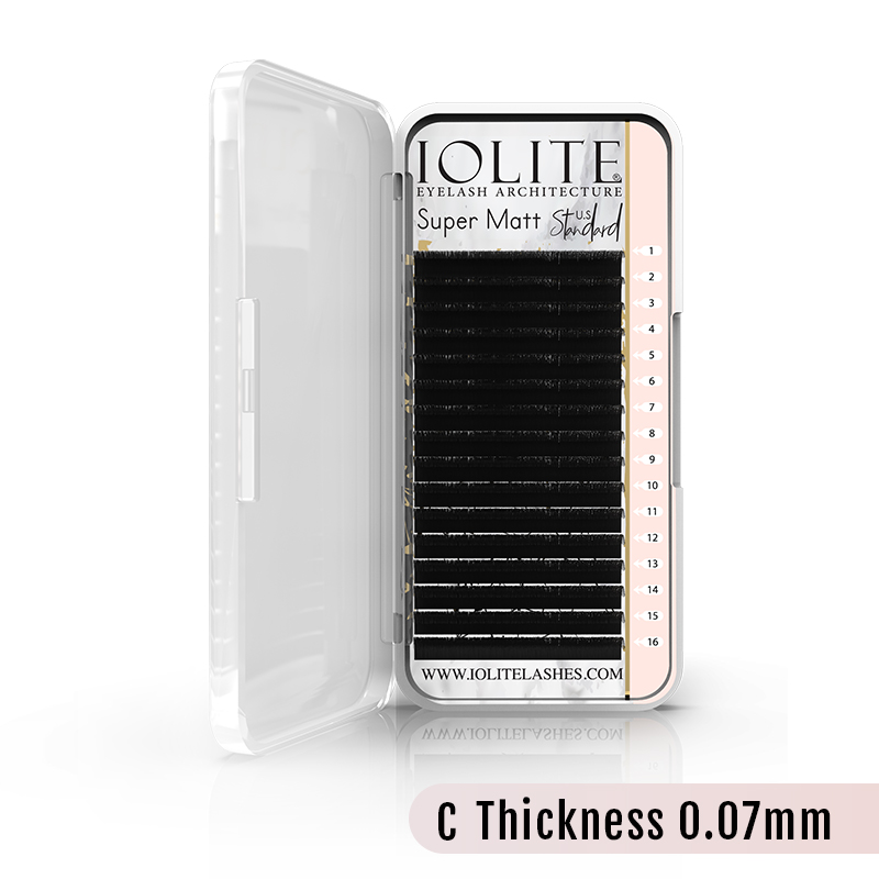 Eyelash Extension SUPER MATT LASHES C.Curl 0.07 Thickness Eyelashes Lashes Extension ISMC7T