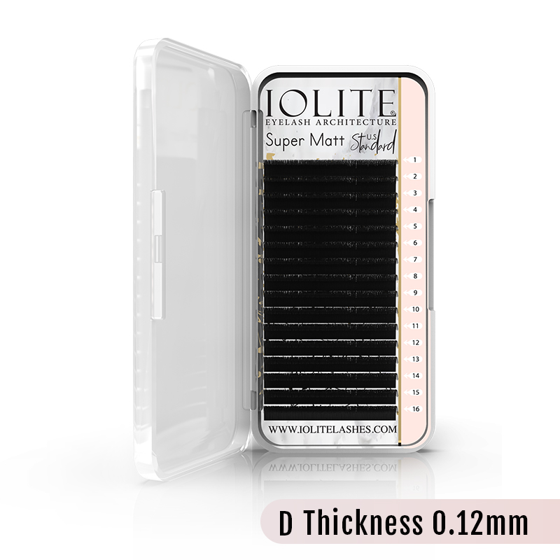 Eyelash Extension SUPER MATT LASHES D Curl 0.12 Thickness Eyelashes Lashes ISMD12T