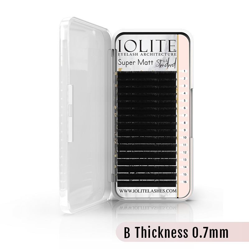 Eyelash Extension SUPER MATT LASHES B.Curl 0.7 Thickness Eyelashes Lashes ISMB7T