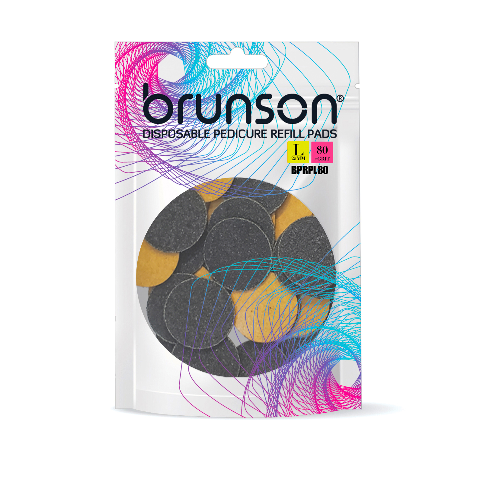 Replacement files for the pedicure disc Sandpaper Disk 50 Pcs (L 25mm) BPRPL