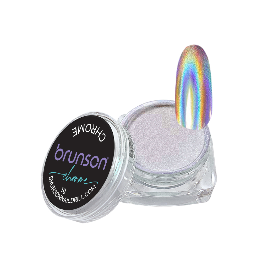 Chrome Nail Powder Mirror Nail Powder, Metallic Nail Powder Holographic Mirror Effect Nail Art Decoration Manicure Pigment NH2088B