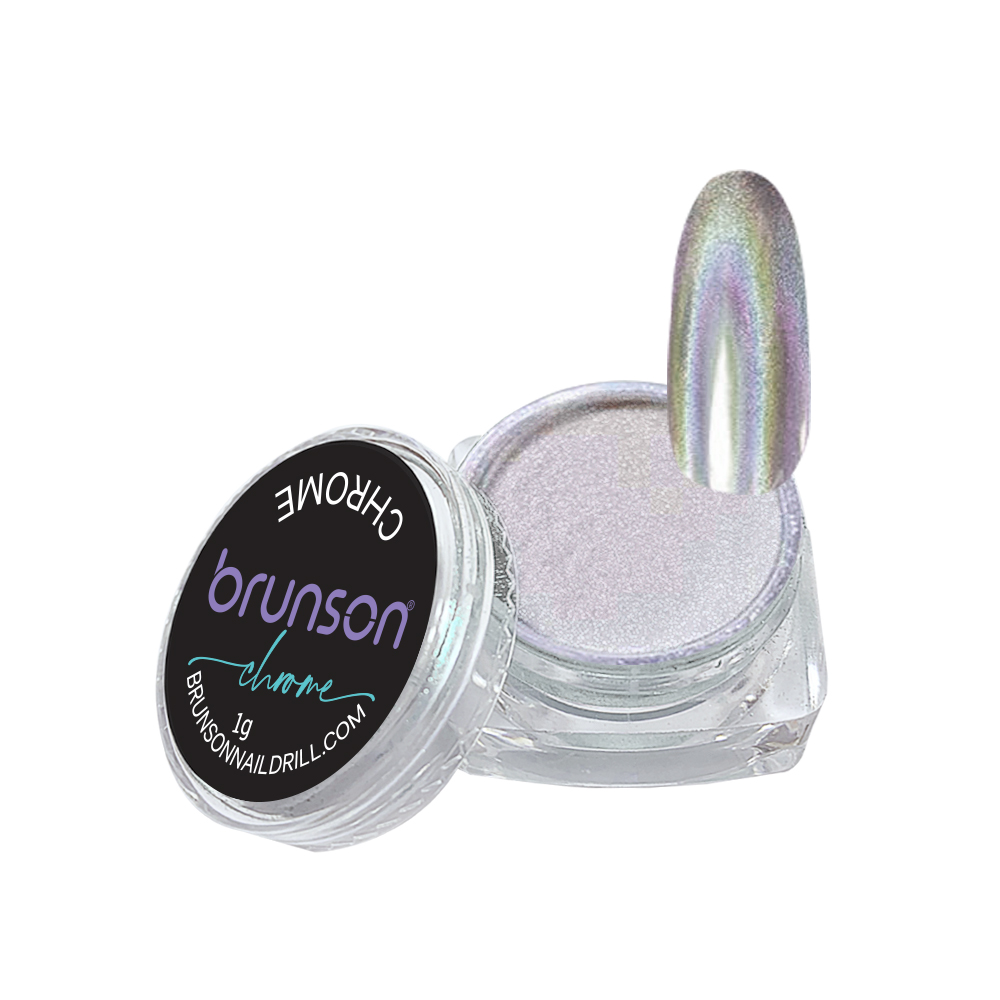 Chrome Nail Powder Mirror Nail Powder, Metallic Nail Powder Holographic Mirror Effect Nail Art Decoration Manicure Pigment H8025