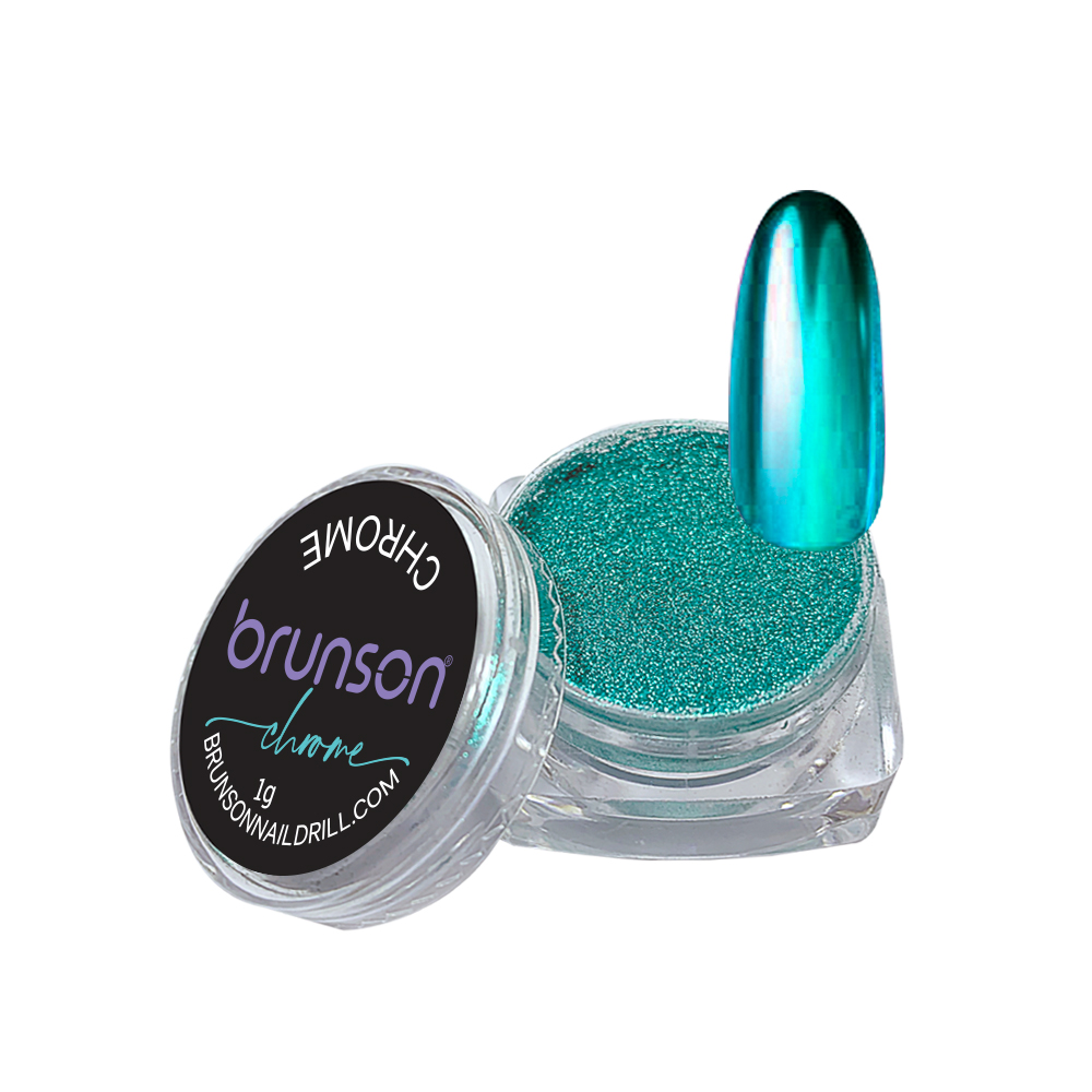 Chrome Nail Powder Mirror Nail Powder, Metallic Nail Powder Holographic Mirror Effect Nail Art Decoration Manicure Pigment MC06