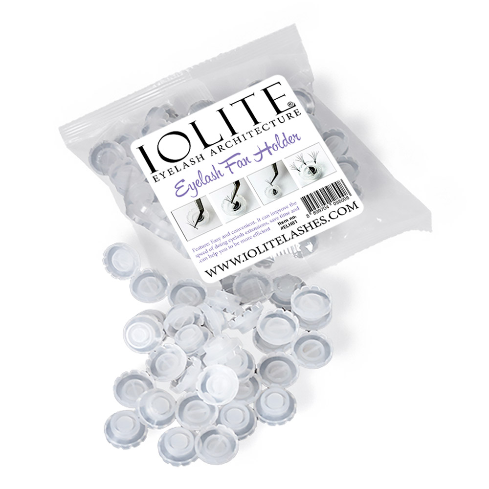 Glue Holder Lash Glue Ring Lashes Blossom Cups Eyelash Extension Cup Beauty Tool Eyelash Extension Supplies for Shop Salon 50pcs ELH01