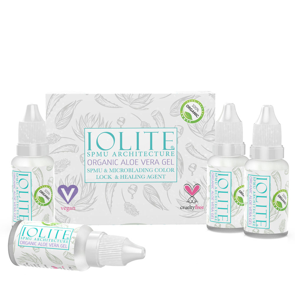 Organic Aloe Vera Gel SPMU & Microblading Color Lock & Healing Agent IAVG4P