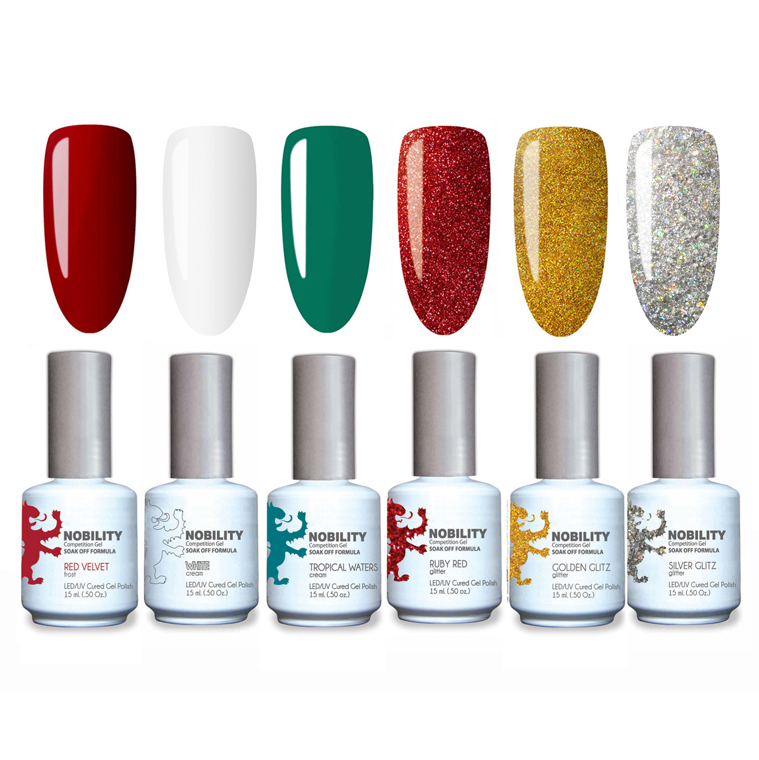 Gel Nail Polish Kit Soak Off UV LED Nail Gel Polishes NG6S