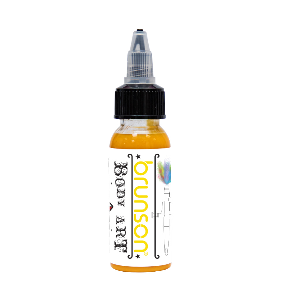 Body Paint Temporary Body Art Ink Yellow BBAI4