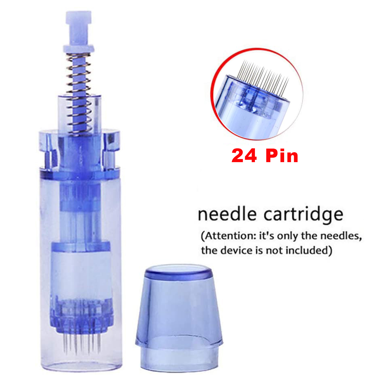 Dr. Pen Ultima A1 24 Pin Needles Professional Microneedling Pen, Wireless Electric Skin Repair Tool Kit with 24Pins Replacement Needles Cartridges 10pcs A1N12