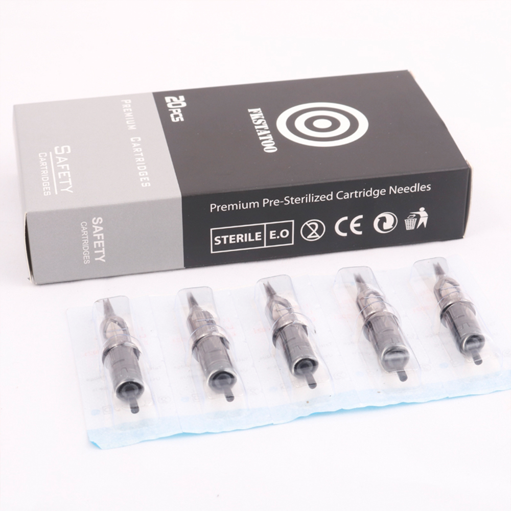 20pcs/box Disposable Sterile Tattoo Cartridge Needles For Tattoo Rotary Pen Round Liner 1005RL Tattoo Needles