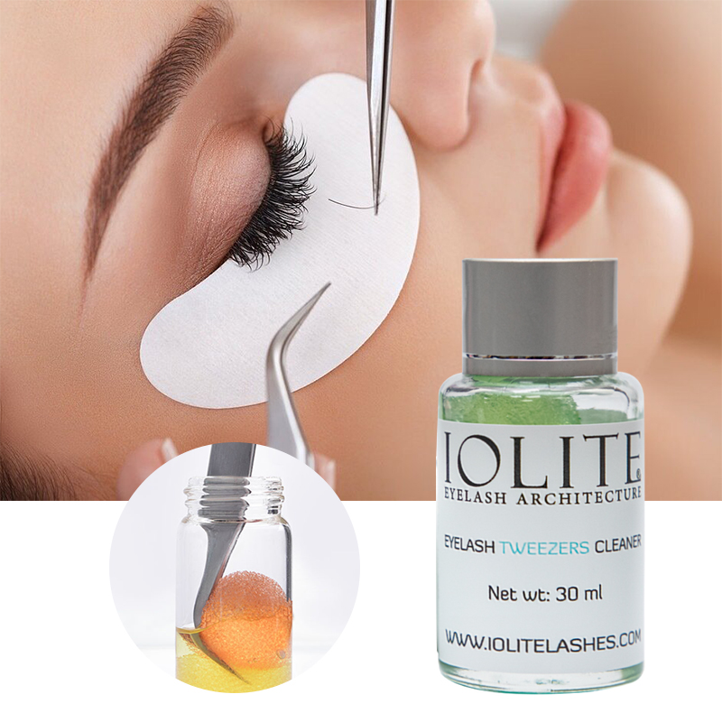 Lash Glue Remover Tweezers Cleaner Sponge Balls TC01