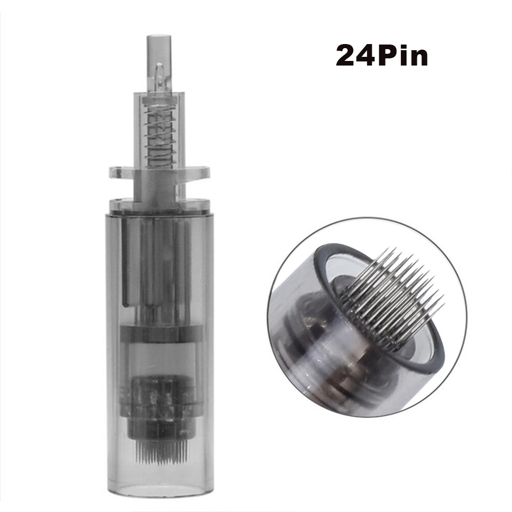 10pcs Ultima A7 Needles Electric Derma Pen Needle Cartridges 24pin Needle Tips For dr.pen auto microneedle Therapy A724N
