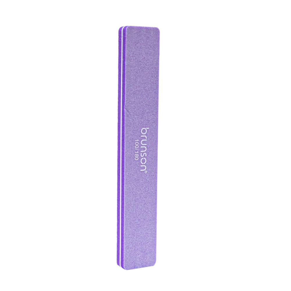 Nail Manicure Nail Files UV Gel Polish Tools Rectangular Shape sanding Purple nail Buffer SEB-317PR-1