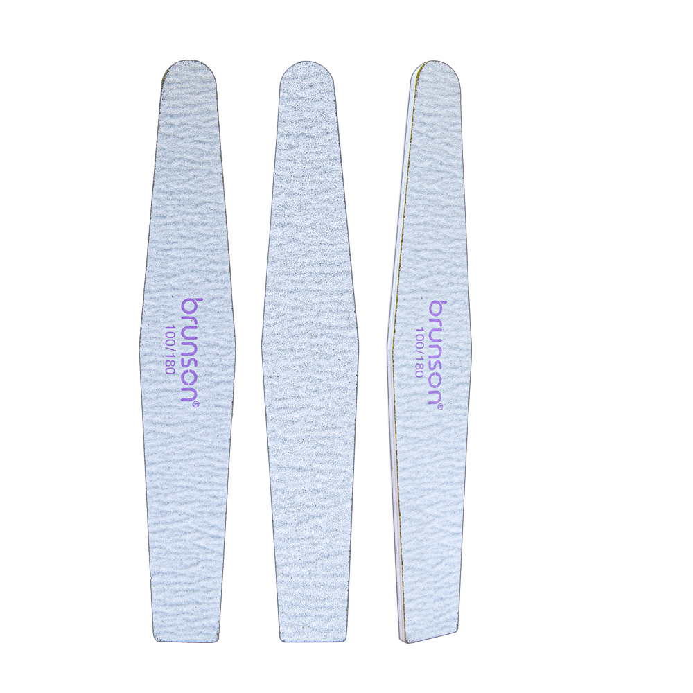 24pcs Diamond shape Nails Filer B-325Z 100/180 Grit zebra EB-325Z