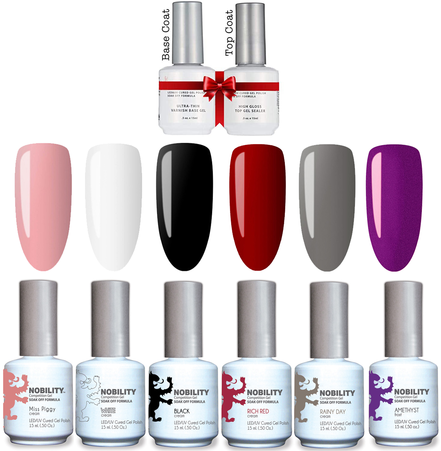 Gel Nail Polish Soak Off UV LED Nail Gel Kit NCSK