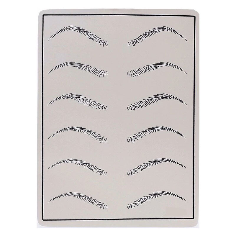 Professional Latex eyebrow practice skin Permanent Makeup Eyebrow Tattoo Practice Skin Supply fake eyebrows skin microblading