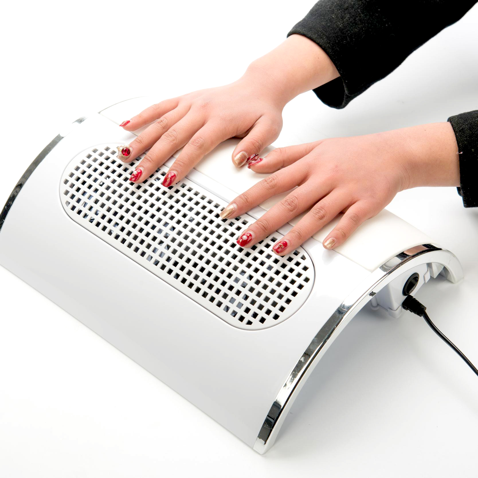 Nail Dust Collector Powder Cleaner Nail Art Salon Suction Dust Machine with 3 Fan Manicure 2 Dust Collection Bags NDC01