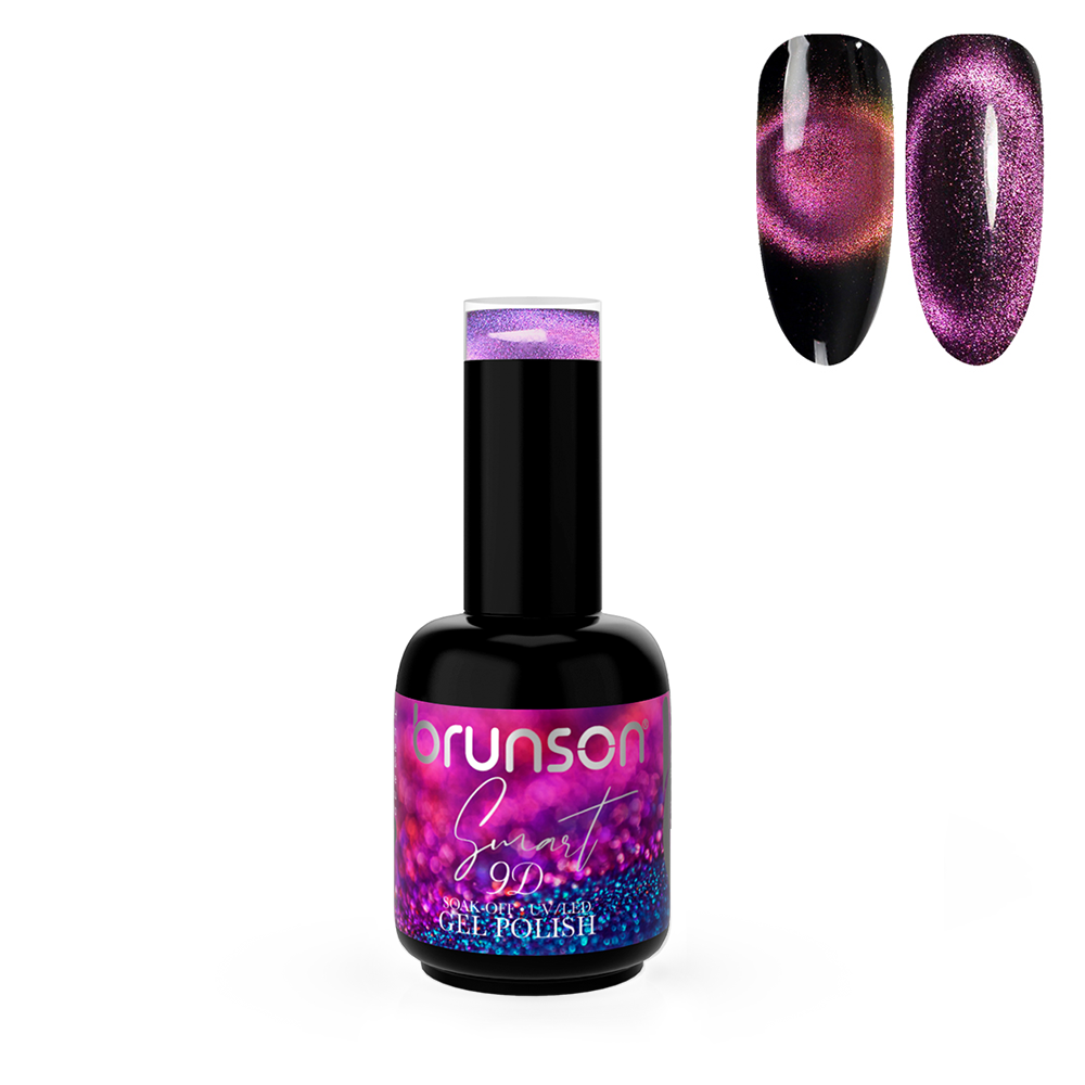 Smart 9D Cat Eye Gel Polish Set Soak Off UV Magnetic Nail Gel Polish 15ml Nail Art Chameleon Magnetic Galaxy Glitter Galactic Effect Magic Gel Polish  BSMC084