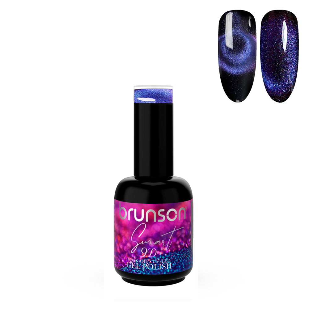Smart 9D Cat Eye Gel Polish Set Soak Off UV Magnetic Nail Gel Polish 15ml Nail Art Chameleon Magnetic Galaxy Glitter Galactic Effect Magic Gel Polish  BSMC103