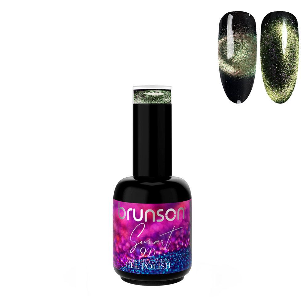 Smart 9D Cat Eye Gel Polish Set Soak Off UV Magnetic Nail Gel Polish 15ml Nail Art Chameleon Magnetic Galaxy Glitter Galactic Effect Magic Gel Polish  BSMC105