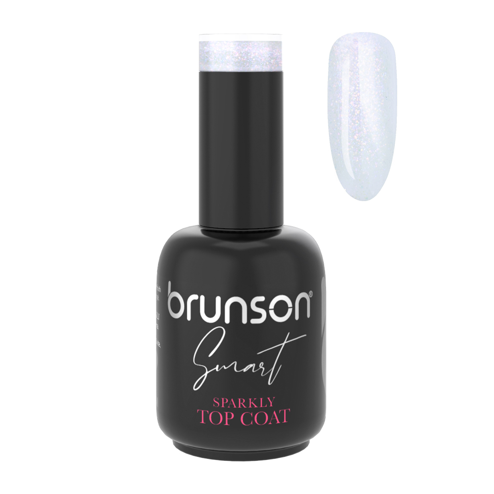Sparkly Top Coat Gel Nail Polish 15ml-BSSTCP