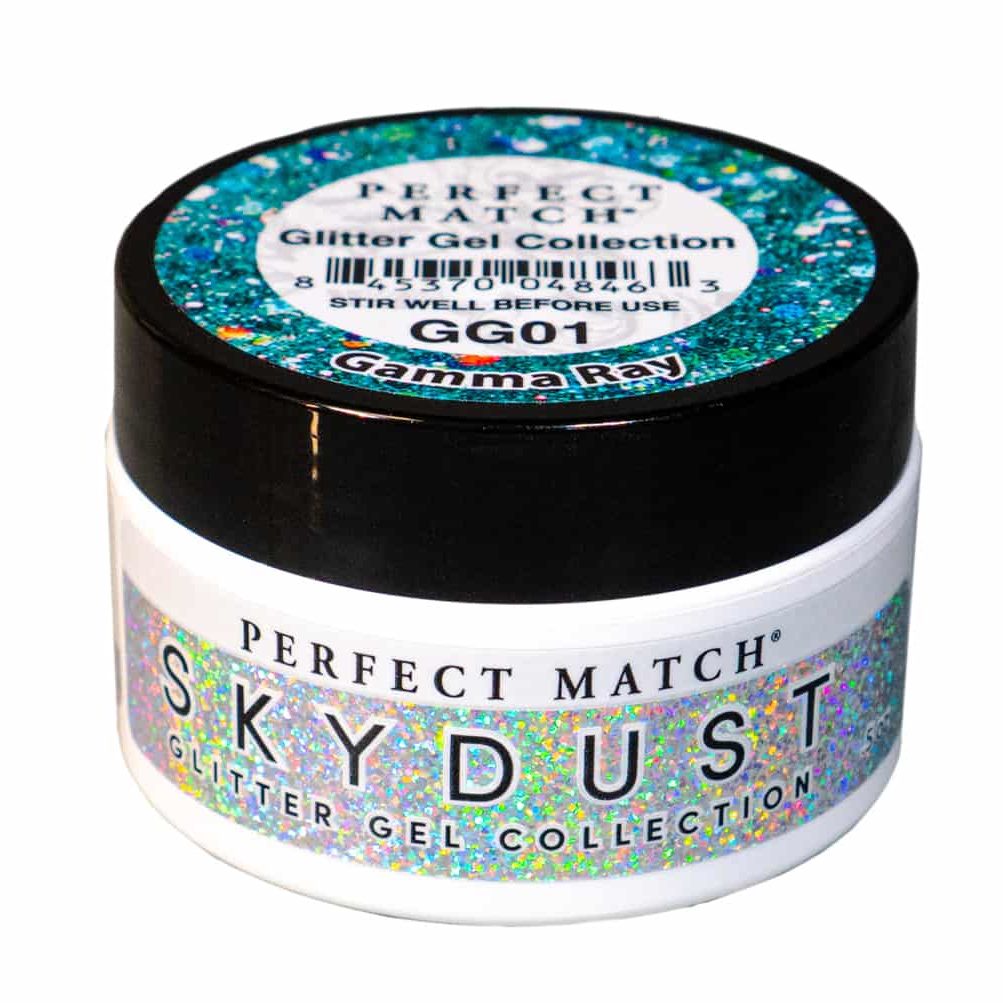 Perfect match sculpting glitter gel collection Gamma Ray  Sky Dust GG01