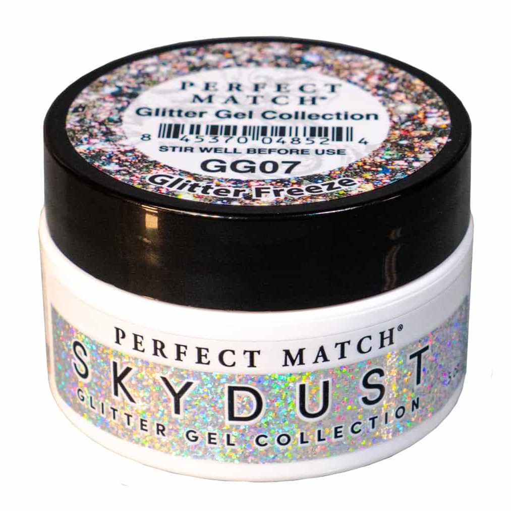 Perfect match sculpting glitter gel collection  Glitter Freeze Sky Dust GG07
