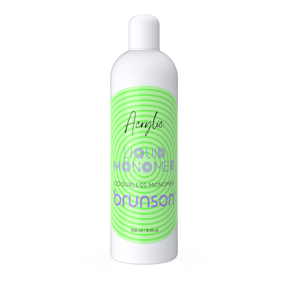 Brunson Odourless Monomer Liquid 260ml – Professional Acrylic Nail Liquid for Acrylic Nails, Nail Extensions & Salon-Quality Sculpting BMOL250