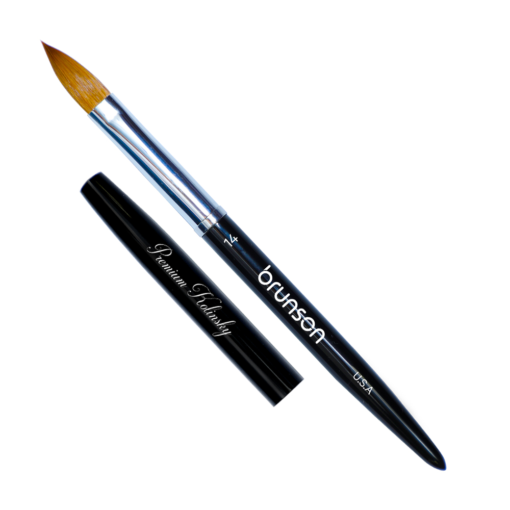 Kolinsky Acrylic Nail Brush for Acrylic Application #14 BAKBB14