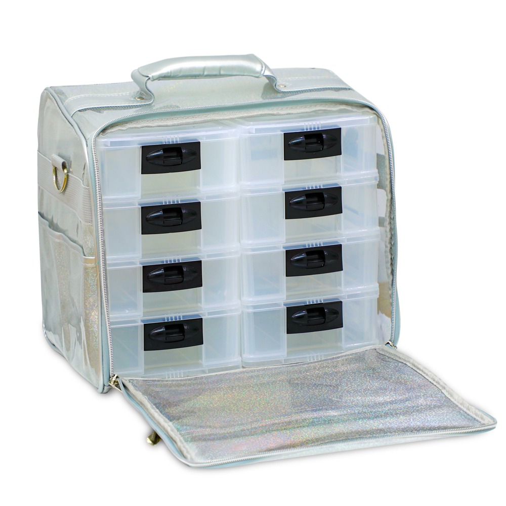 Lashes Bag Eyelashes Artist Cosmetic Bag with drawers 8pcs IEB01