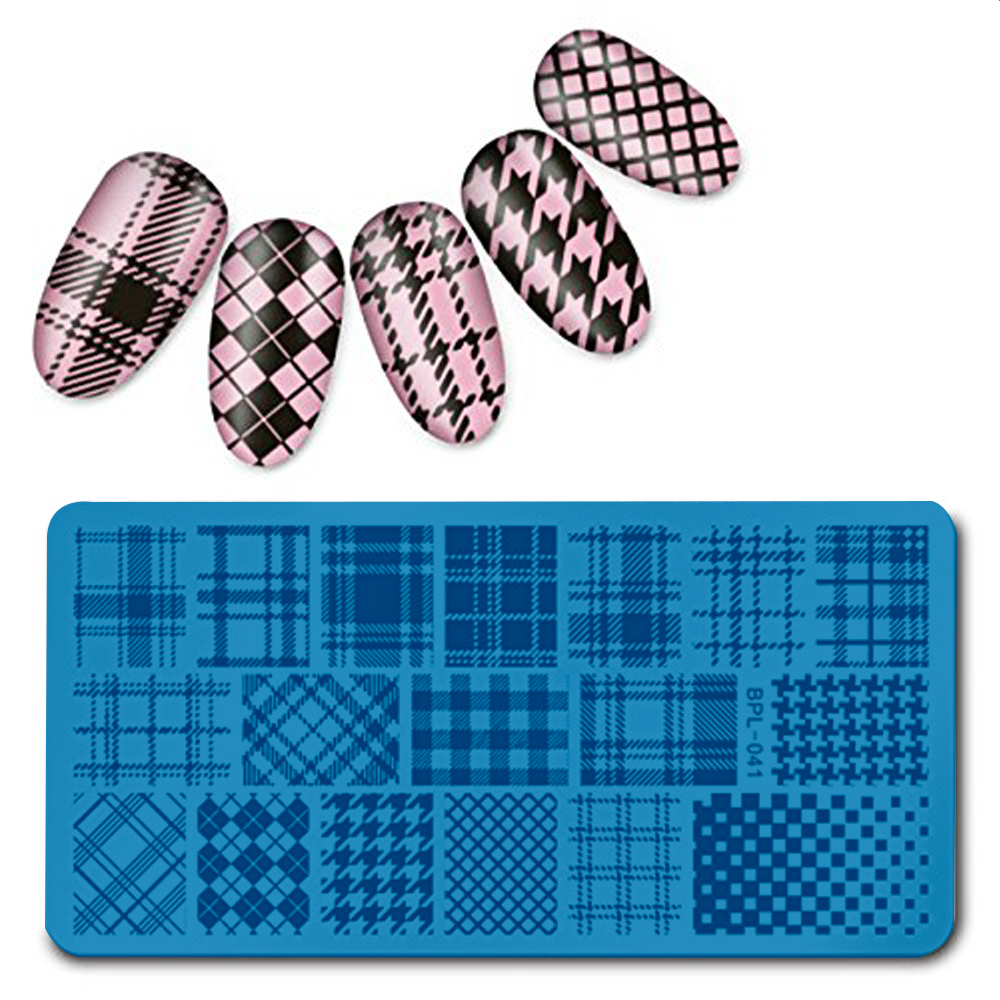 Nail Plates Nail Stamp Templates Metal Manicure Stencils Nail Art Stamping Image Plates for Nail Salon DIY Decoration MEDIUM NSP