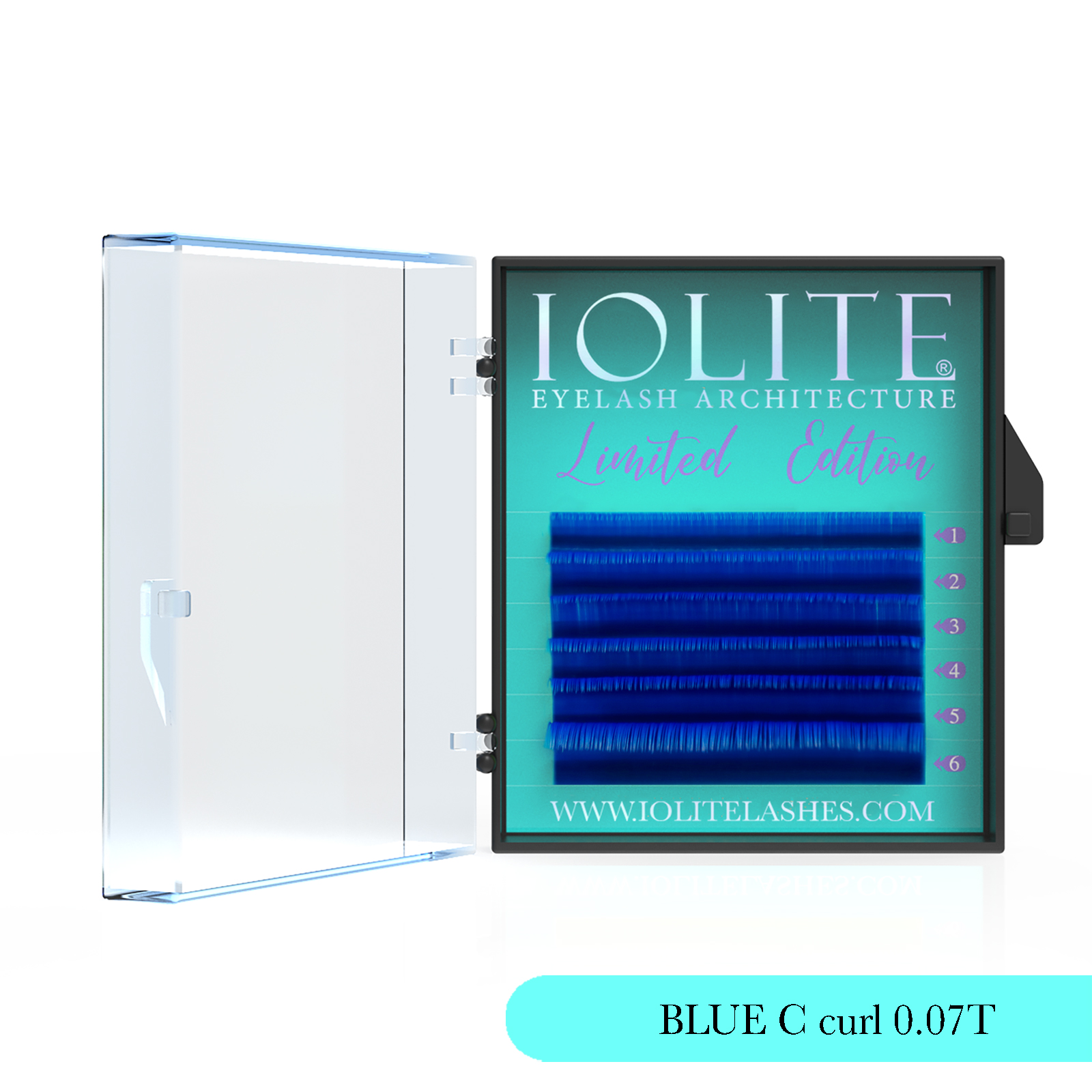 Blue C Curl 7T  Mix2  Color Eyelash Extension IBC7T