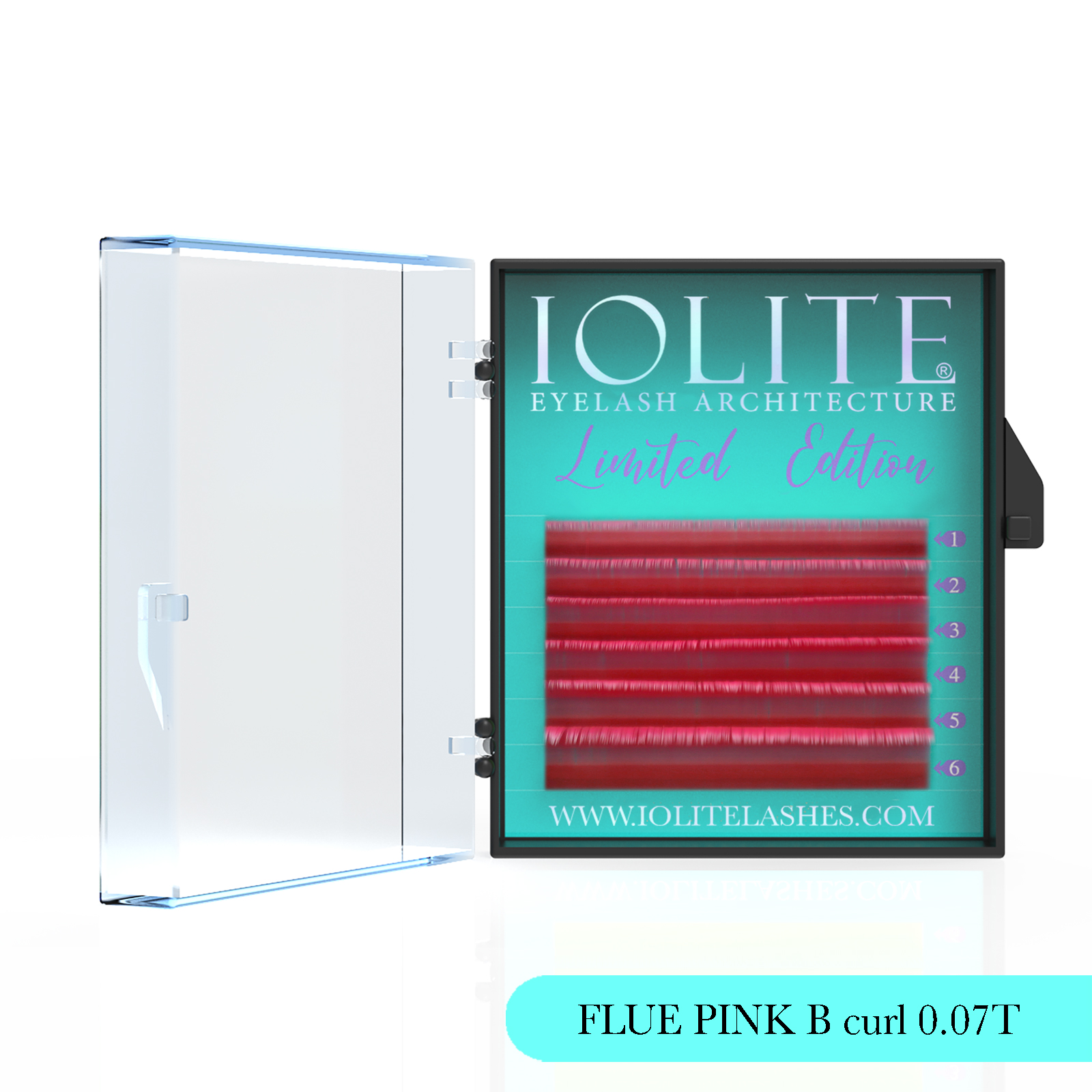 FLUE PINK B Curl .07T Mix3 Color Eyelash Extension