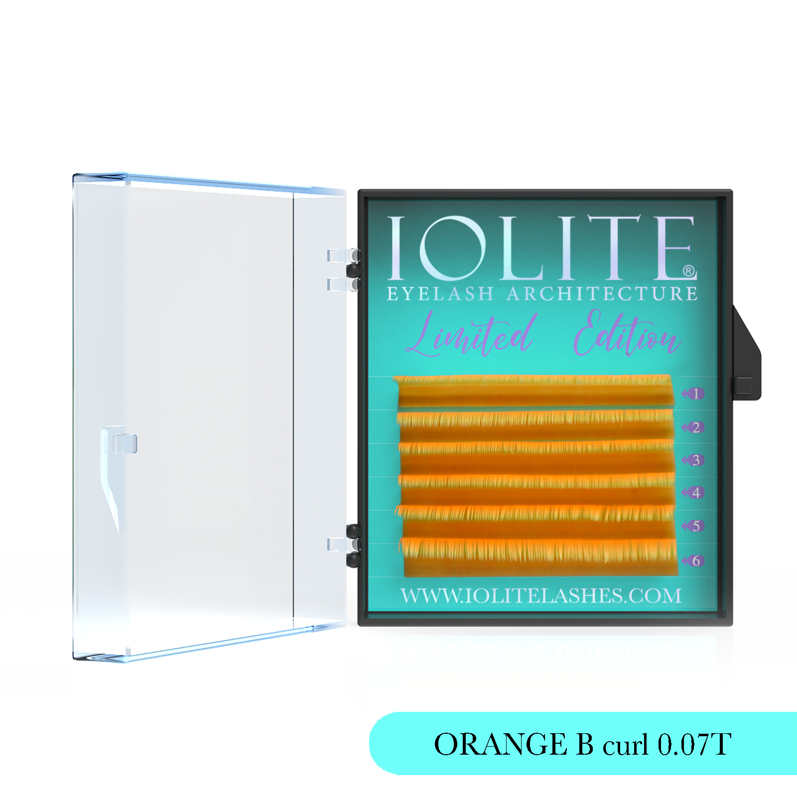 ORANGE B Curl 7T Mix2 Color Eyelash Extension