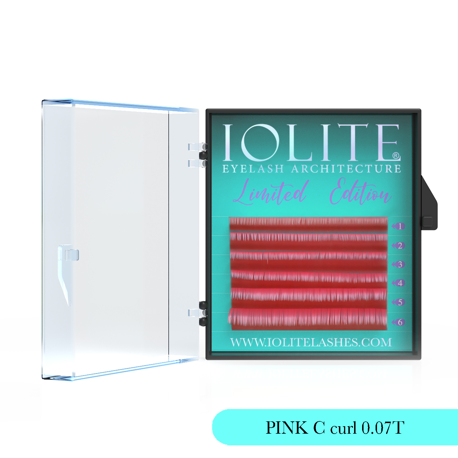 PINK C Curl .07T Mix2 Color Eyelash Extension