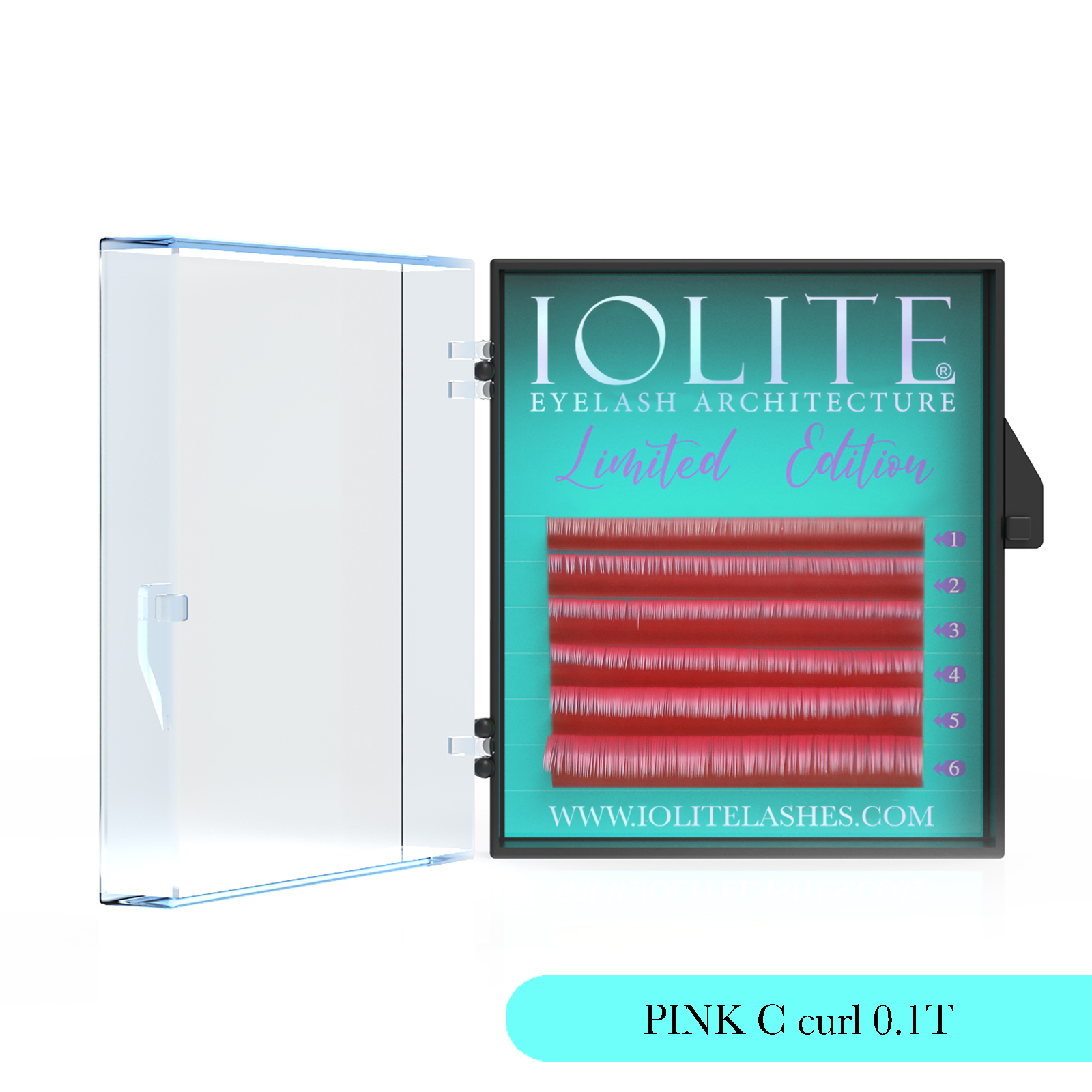 PINK C Curl .01T Mix2 Color Eyelash Extension