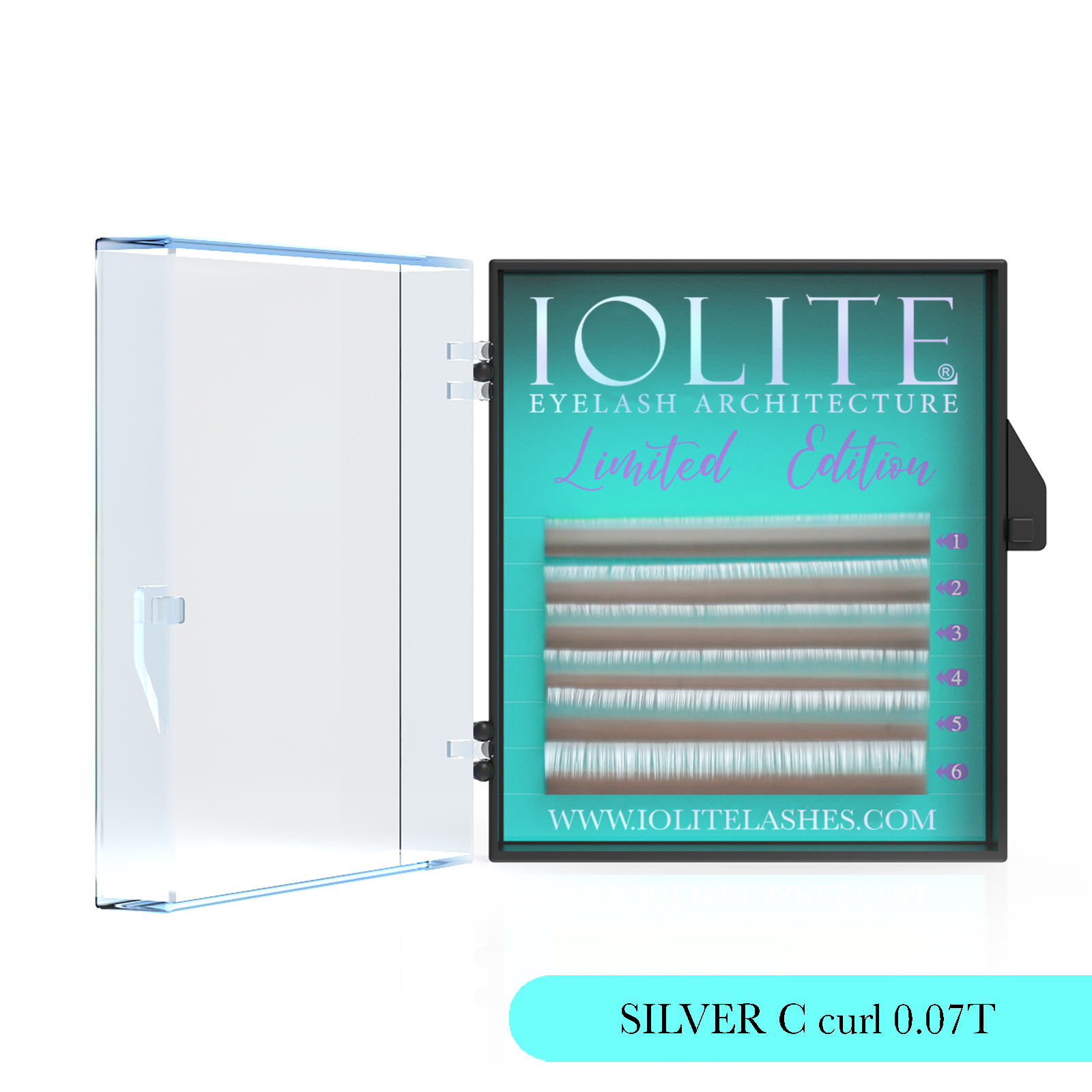 SILVER C Curl 7T Mix2 Color Eyelash Extension