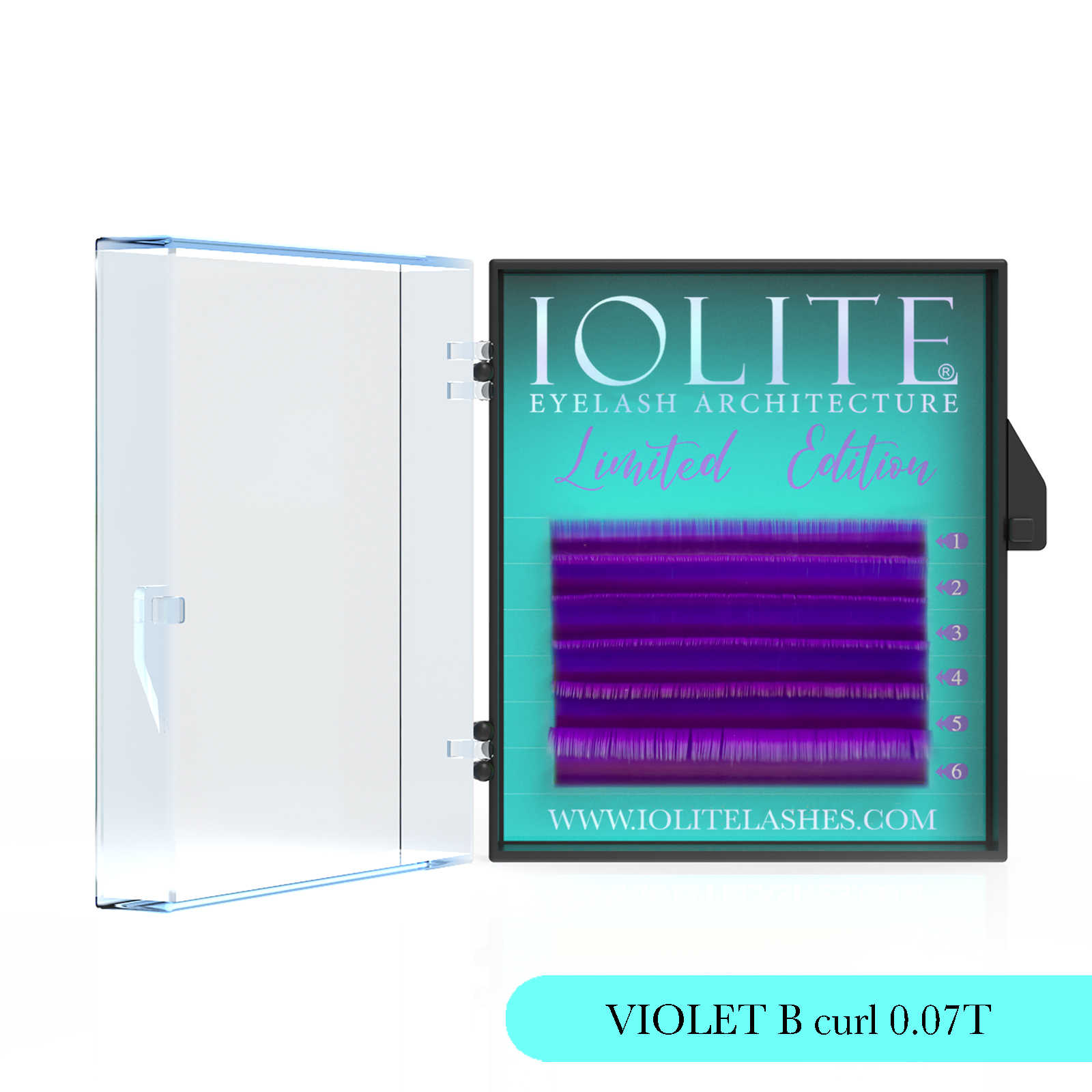 VIOLET B Curl 7T Mix2 Color Eyelash Extension
