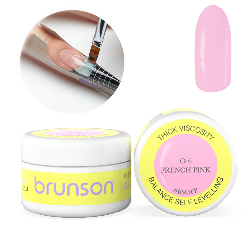 Self Levelling Sculpting Gel Nail extension Camouflage UV LED Sculpting Nail System Gel Manicure Sculpting Gel 30ml French Pink 06 BSOFP