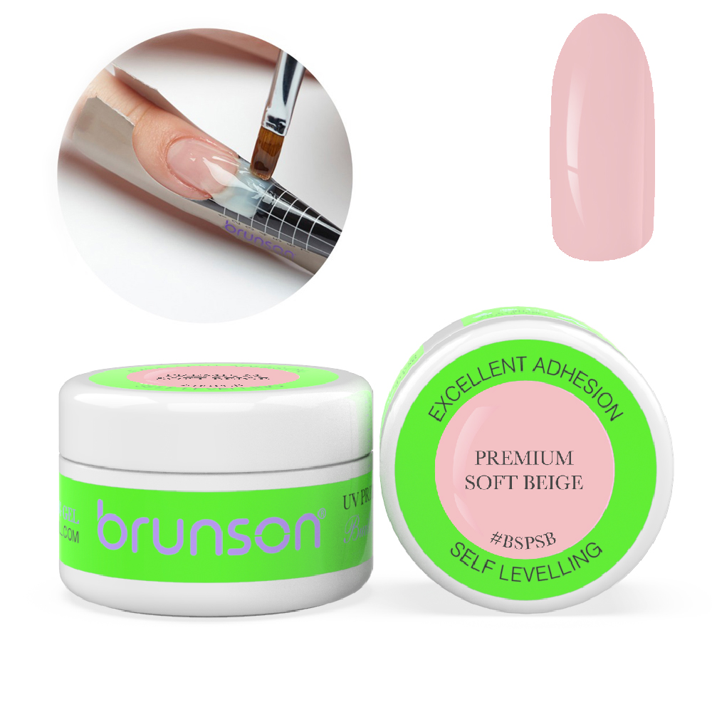 Self Levelling Sculpting Gel Nail extension Camouflage UV LED Sculpting Nail System Gel Manicure Sculpting Gel 30ml BSPSB Premium Soft Beige