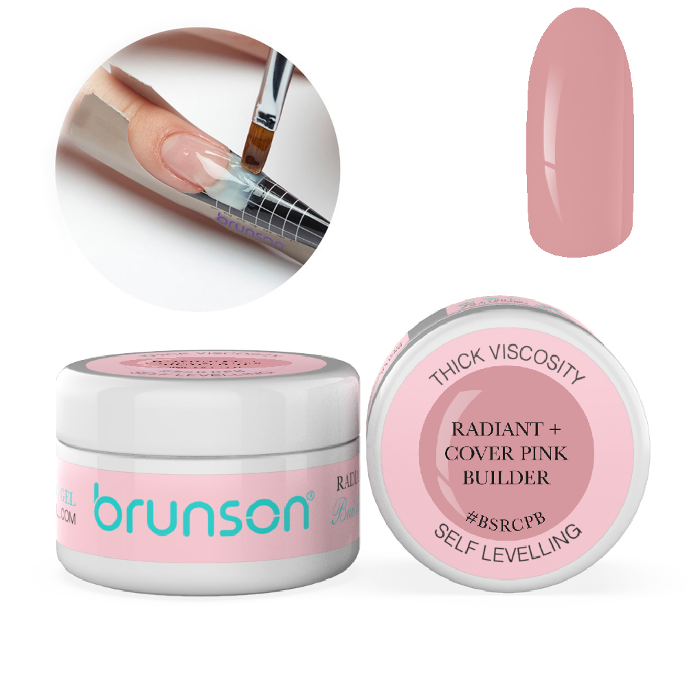Self Levelling Sculpting Gel Nail extension Camouflage UV LED Sculpting Nail System Gel Manicure Sculpting Gel 30ml BSRCPB Radinat+ Cover Pink Builder