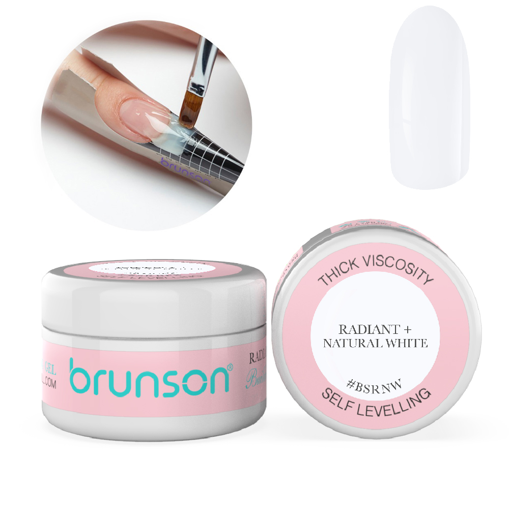 Self Levelling Sculpting Gel Nail extension Camouflage UV LED Sculpting Nail System Gel Manicure Sculpting Gel 30ml BSRNW Radiant+ Natural White