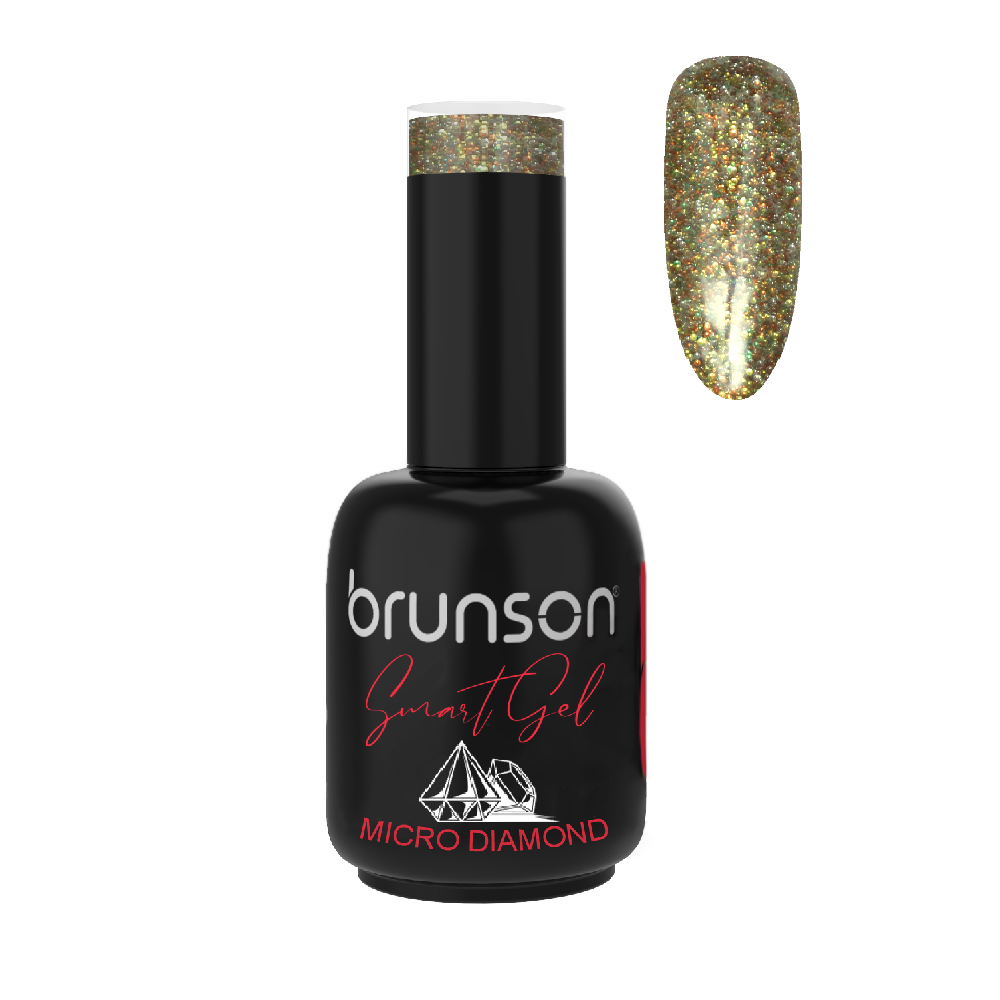 Smart Gel Nail Polish UV/LED Soak Off High Shine Manicure Gel Micro Diamond DB7276