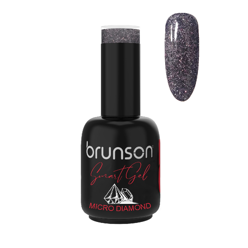 Smart Gel Nail Polish UV/LED Soak Off High Shine Manicure Gel Micro Diamond DB7279