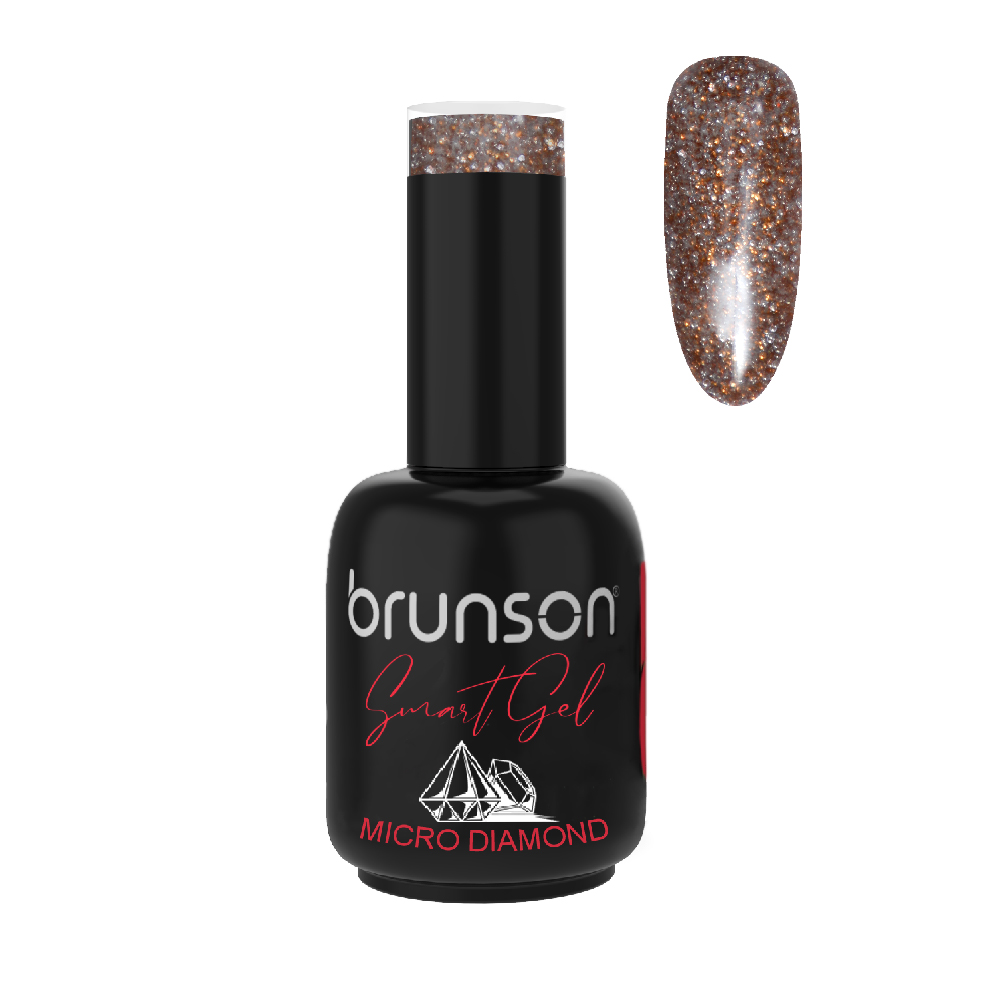 Smart Gel Nail Polish UV/LED Soak Off High Shine Manicure Gel Micro Diamond DB7282