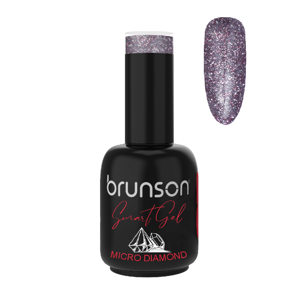 Smart Gel Nail Polish UV/LED Soak Off High Shine Manicure Gel Micro Diamond DB7284